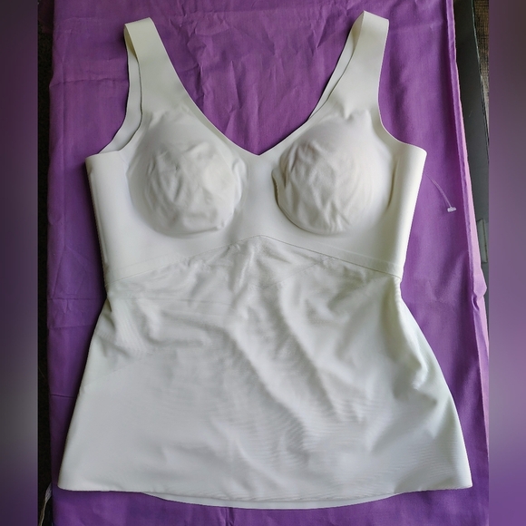 NWOT Honey love liftwear tank top shaperwear wireless Comfortable women L white. - Picture 15 of 17